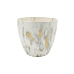 Donica Cool Pot śr. 21 cm biało-złoty