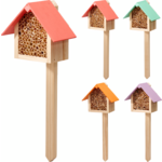 Hotel dla owadów drewniany 115 x 100 x 65 mm mix