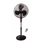 Wentylator podłogowy 42 W z pilotem czarny