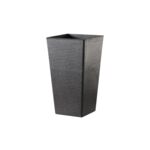 Donica plastikowa 1002 wym. 30 x 30 cm czarna