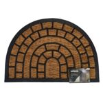 Wycieraczka gumowo-kokosowa Fred kafelki 60 x 40 cm brązowy