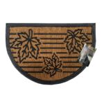 Wycieraczka gumowo-kokosowa Fred liście 60 x 40 cm brązowy