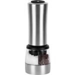 Młynek elektryczny do pieprzu i soli stal nierdzewna 7,3 x 7,3 x 20,5 cm