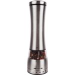 Młynek elektryczny do pieprzu i soli stal nierdzewna 6,5 x 6,5 x 22 cm