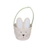 Koszyk filcowy zając 13 x 25 cm kremowy