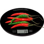 Waga elektroniczna kuchenna 19 x 19 x 3 cm wielokolorowy