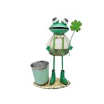 Figurka metalowa żaba 42 cm