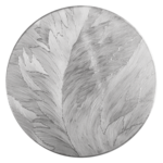 Podkładka SILIA śr.38 cm biało-srebrny