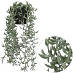 Kwiat w doniczce do powieszenia 43 cm zielony
