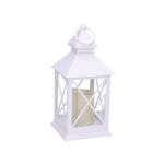 Lampion LED 11 x 12 x 23 cm biały WZ2