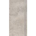 Gres szkliwiony Stopnica Forum Light Grey 30 x 60 cm