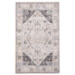 Dywan drukowany Kanoya mikrofibra 80 x 140 cm beżowy