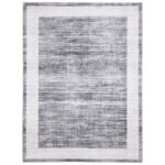 Dywan drukowany Kioto mikrofibra 120 x 160 cm szary