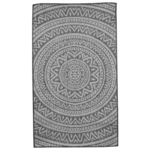 Dywan tkany zewnętrzny IKER 50 x 80 cm ciemny szary