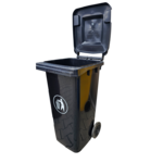 Pojemnik na odpady 120 l czarny