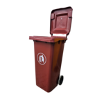 Pojemnik na odpady 120 l brązowy