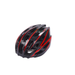 Kask rowerowy czarno-czerwony rozmiar L