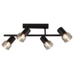 Lampa sufitowa Hatice E14 4 x MAX 15W 57,5 x 20 cm czarny