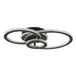 Lampa sufitowa Maziar LED 40 W czarna 3000-6500 K 52 x 35 cm czarny