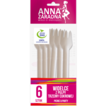 Widelce z pulpy trzciny cukrowej 6 sztuk ANNA ZARADNA