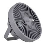 Wentylator biurkowy z akumulatorem i lampką 6xSMD szary VA0337G Vayox