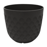 Doniczka Melody Scallop 30 cm czarny