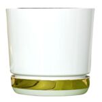 Donica plastikowa z podstawką wys. 31 cm biały