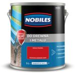 Farba ftalowa Do Drewna i Metalu Ftalonal Czerwony Jasny 5 l Nobiles