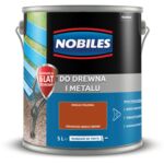 Farba ftalowa Do Drewna i Metalu Ftalonal Orzech Średni 5 l Nobiles