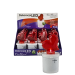 Wkład LED serce 2xR6 czerwony