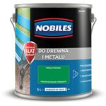 Farba ftalowa Do Drewna i Metalu Ftalonal Zielony Trawiasty 5 l Nobiles