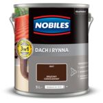 Farba akrylowa Dach i Rynna Brązowy Czekoladowy 5 l Nobiles