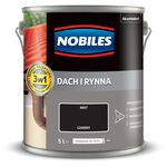 Farba akrylowa Dach i Rynna Czarny 5 l Nobiles