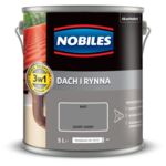 Farba akrylowa Dach i Rynna Szary Jasny 5 l Nobiles