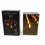 Lampka LED 10 x 15 cm czarna