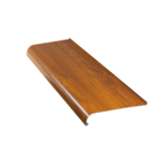 Parapet zewnętrzny stalowy złoty dąb 20 x 200 cm softline Plasti King