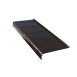 Parapet zewnętrzny aluminiowy 20 x 120 cm miedź antyczna płytka Plasti King