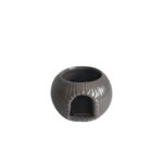 Świecznik ceramiczny 9,5 x 6,5 cm szary