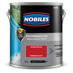 Farba chlorokauczukowa Chlorokauczuk Czerwony Jasny 5 l Nobiles