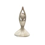 Figura ozdobna 22 cm joga szary
