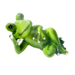 Figura z poliresinu żaba 7,5 cm zielony