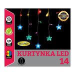Kurtyna gwiazdki 14 LED multikolor bateria Bulinex
