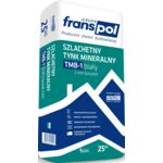 Tynk mineralny biały TMB-1 baranek 2 mm 25 kg Franspol