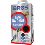 Siatka na okno 130 x 150 cm czarna BROS