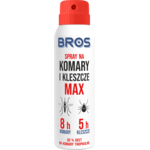 Spray na komary i kleszcze MAX 90 ml BROS