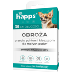 Obroża przeciw pchłom i kleszczom dla małych psów 35 cm HAPPS