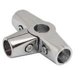 Złącze trzyramienne Ø25 chrom