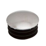 Zaślepka płaska Ø25 chrom - 2 sztuki