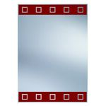 Lustro N6 czerwone 35 x 50 cm Dubiel Vitrum