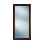 Lustro w ramie MDF ciemny brąz 60 x 125 cm Dubiel Vitrum